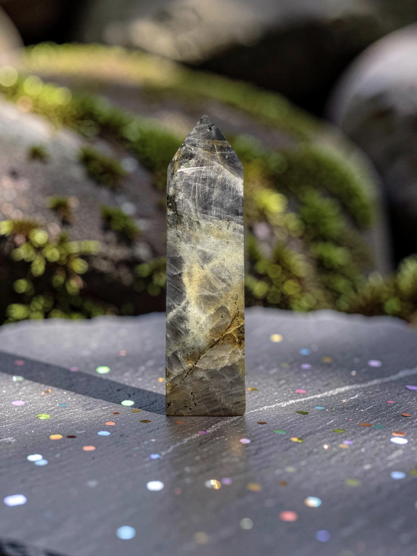 Labradorite tower