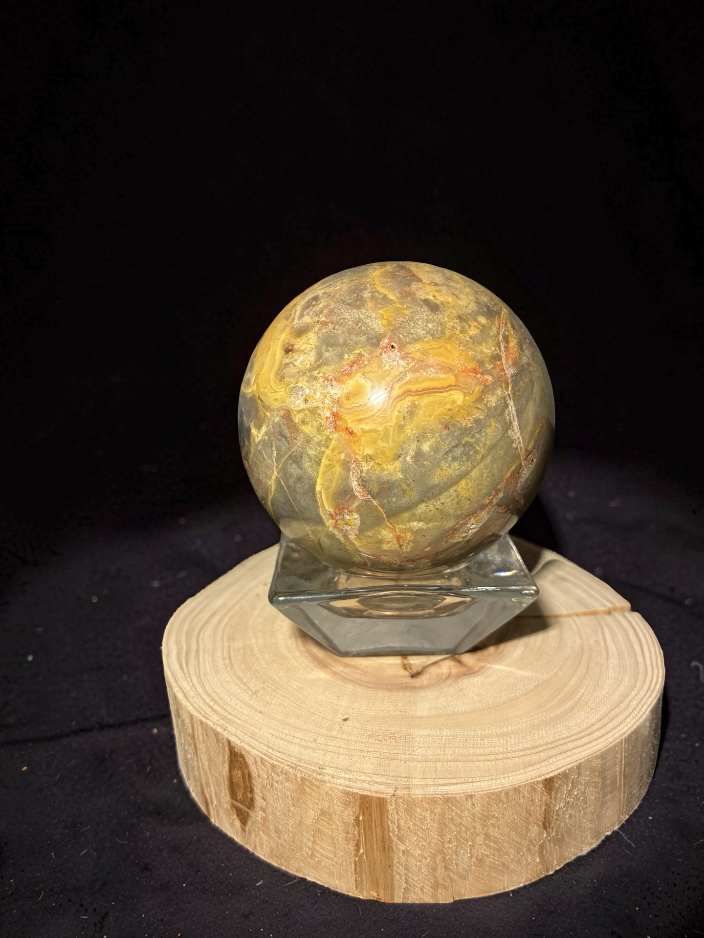 Crazy Lace Agate sphere