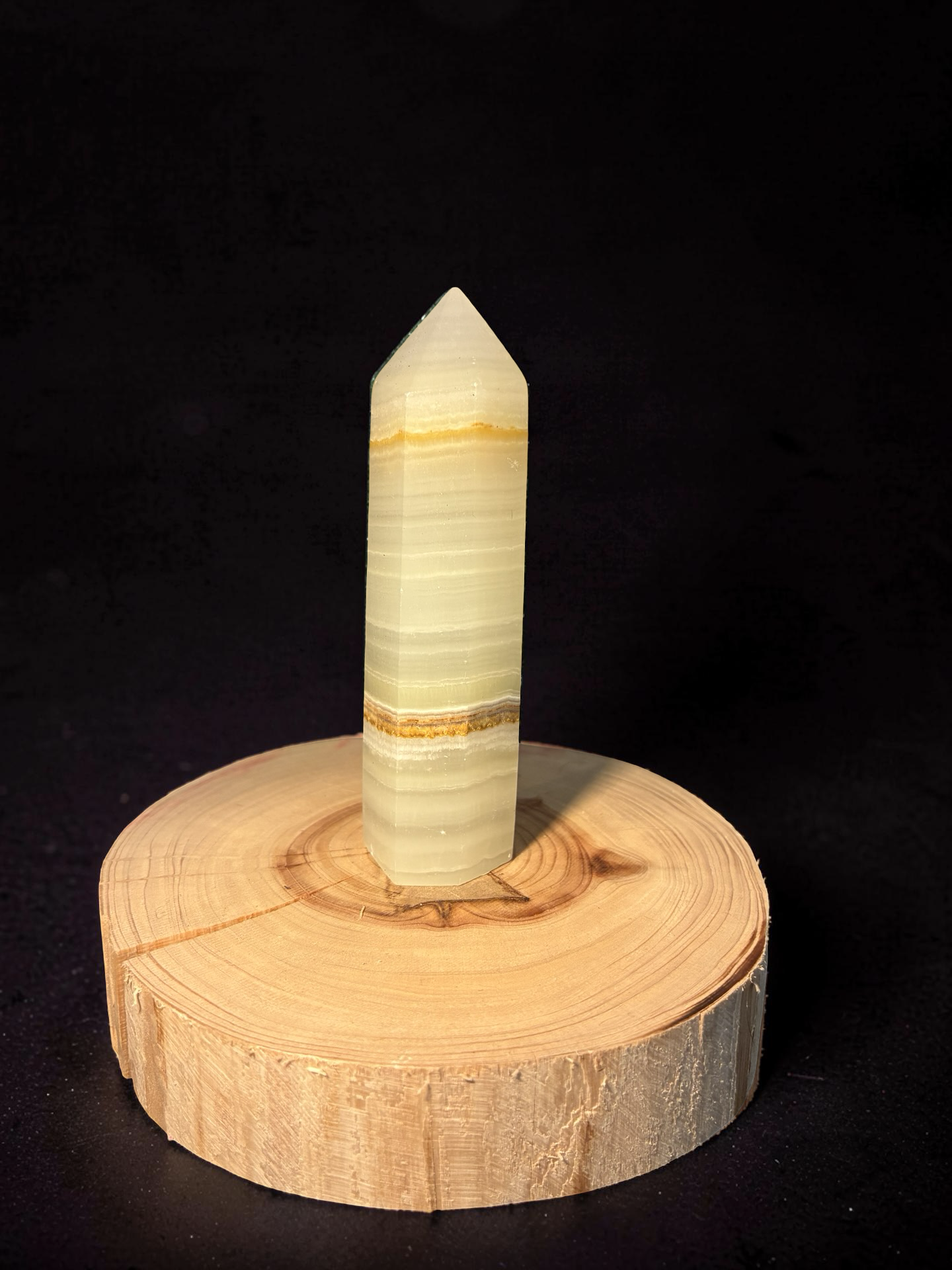 Banded Green Calcite tower