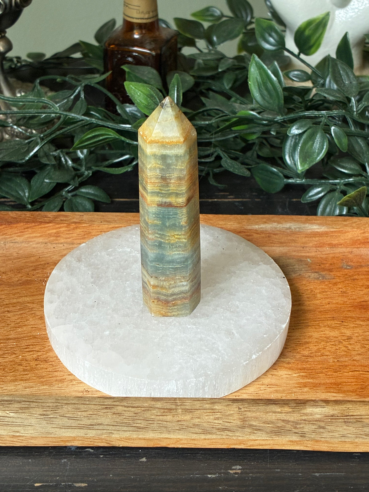 Blue Banded Calcite Tower
