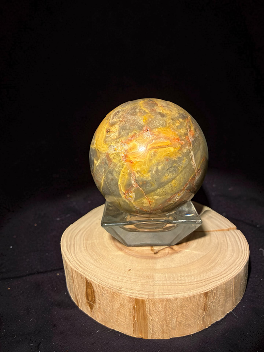 Crazy Lace Agate sphere
