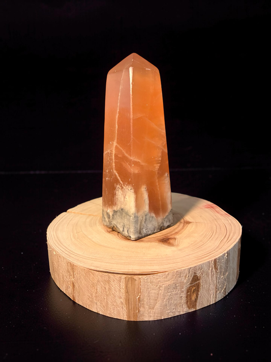 Honey Calcite Tower