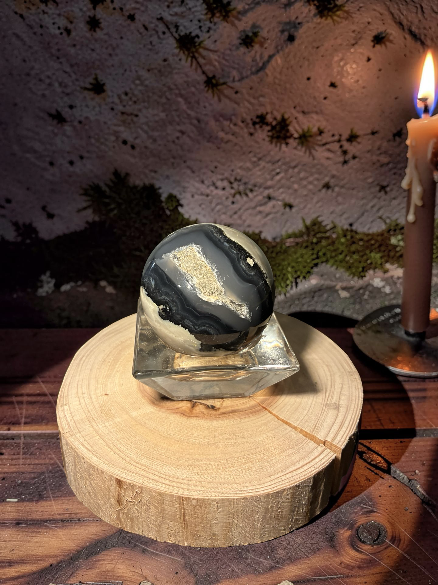 Volcano Agate sphere