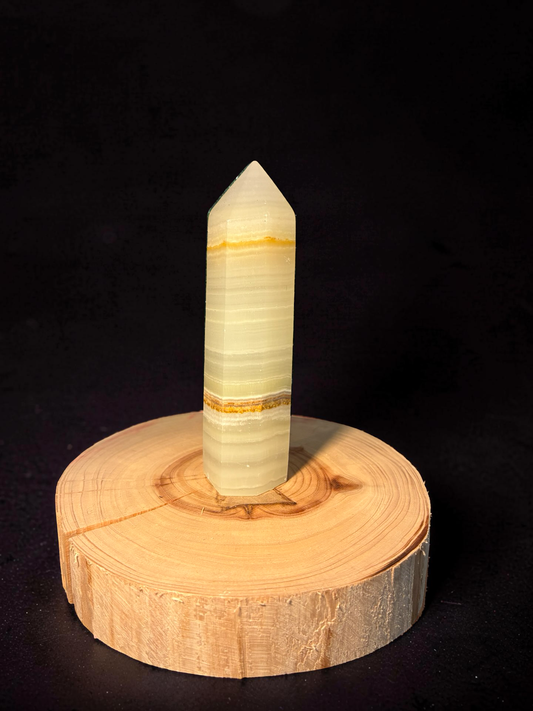 Banded Green Calcite tower